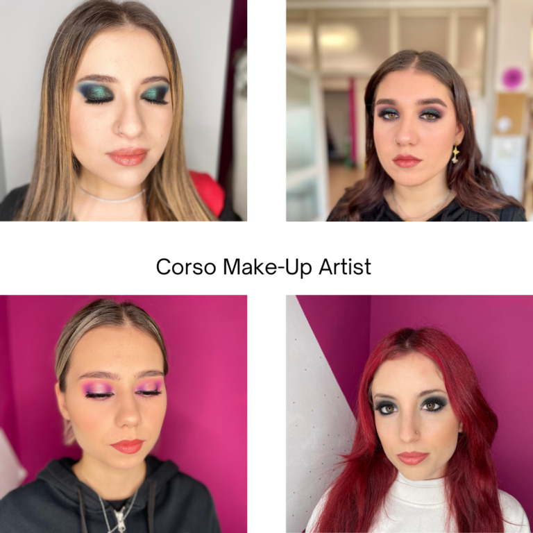 corso make-up artist collage